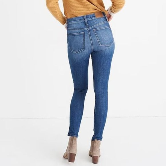 Madewell 9" Mid-Rise Skinny Jeans in Pendale Wash Size 25 - Picture 4 of 15